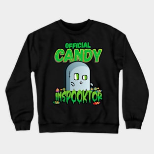 Official Candy Inspector Cute Halloween Ghost Crewneck Sweatshirt